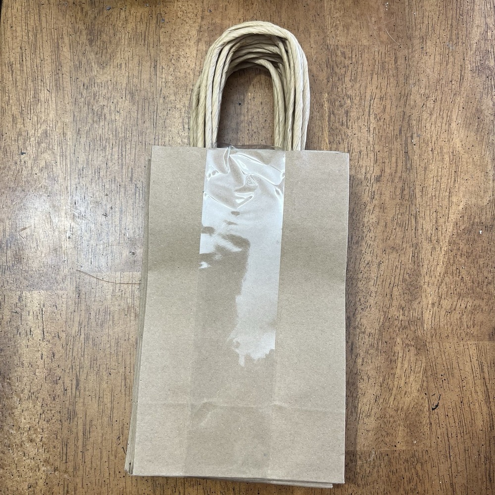 3 2 1 Party Brown Kraft Paper Gift Bags with Handles 10 Pack x3 30 Total - Picture 4 of 4